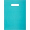 Plastic Shopping Bags for Merchandise, Die Cut Handles (Teal, 9 x 12 in, 100 Pack)